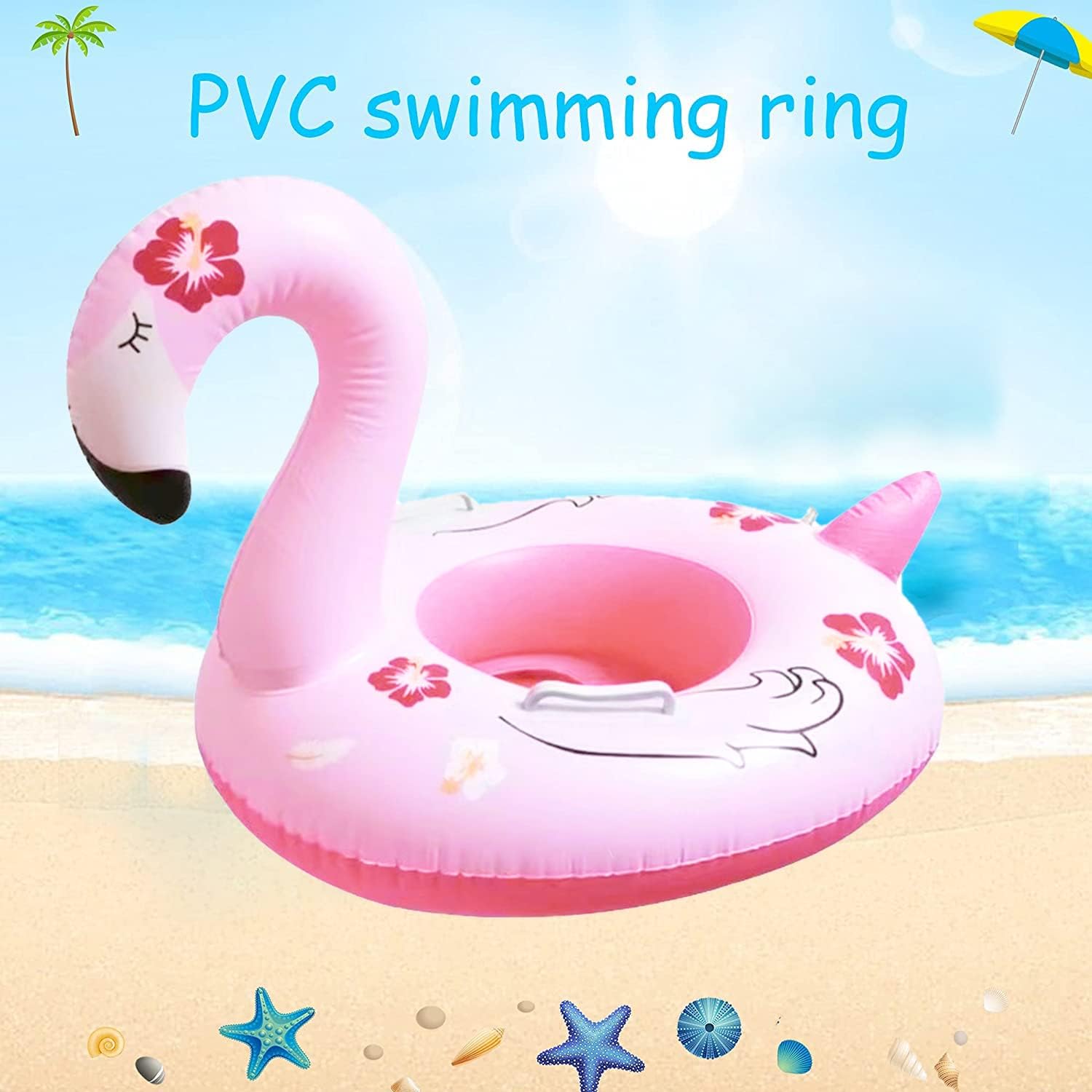 Baby Swimming Floater - Summer Inflatable Toy Floating Seat Flamingo
