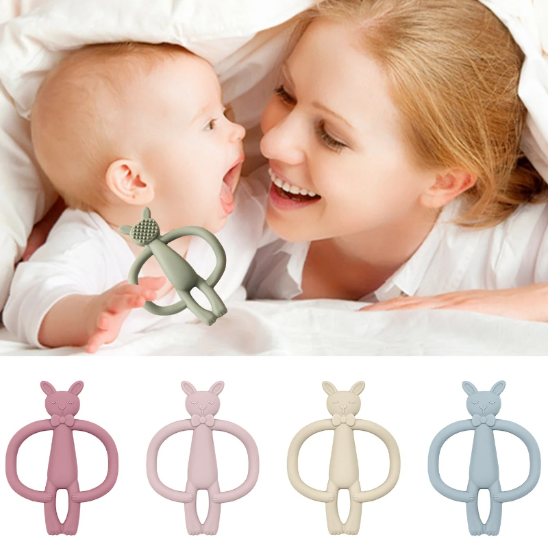Color Kids 1PC Silicone Teethe - Baby Products Rabbit 评论和价格