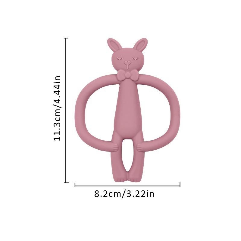 Color Kids 1PC Silicone Teethe - Baby Products Rabbit 评论和价格