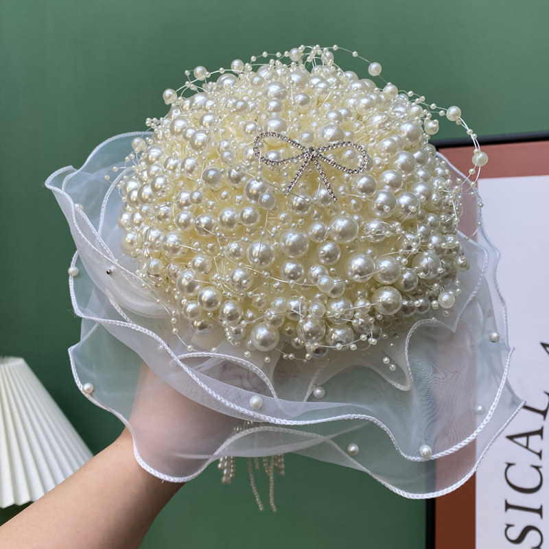 Bridal wedding bouquet pearl c - Baby Products Photoshoot 评论和价格