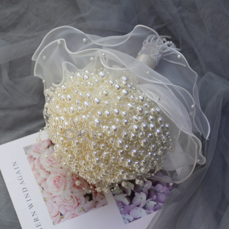 Bridal wedding bouquet pearl c - Baby Products Photoshoot 评论和价格