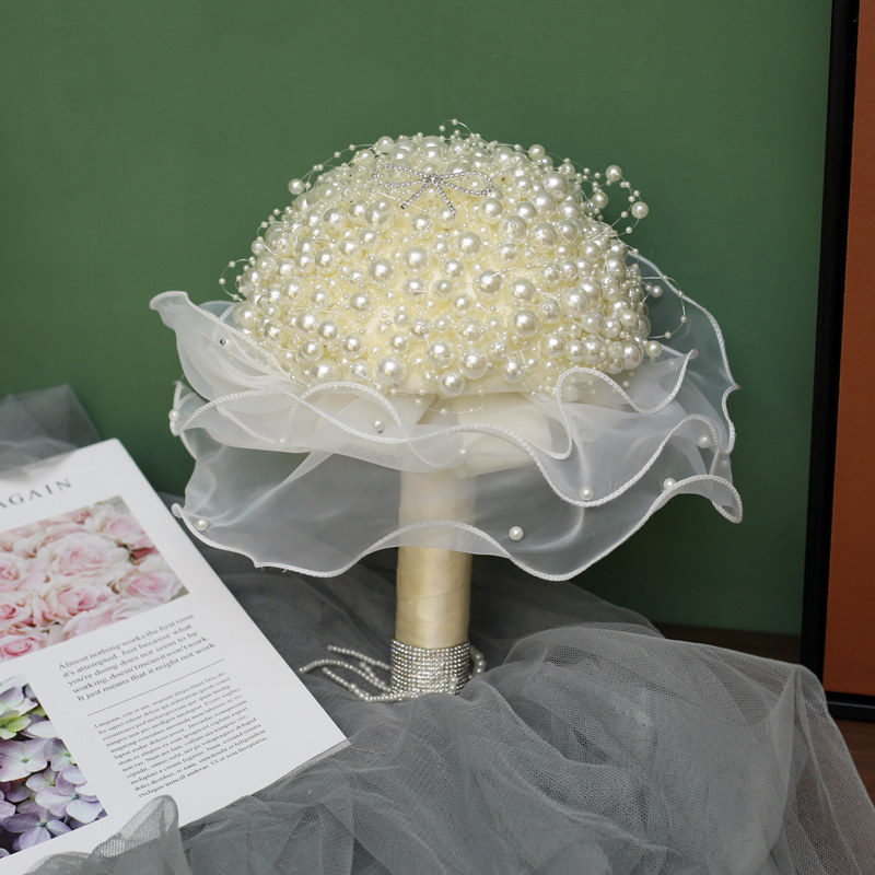 Bridal wedding bouquet pearl c - Baby Products Photoshoot 评论和价格
